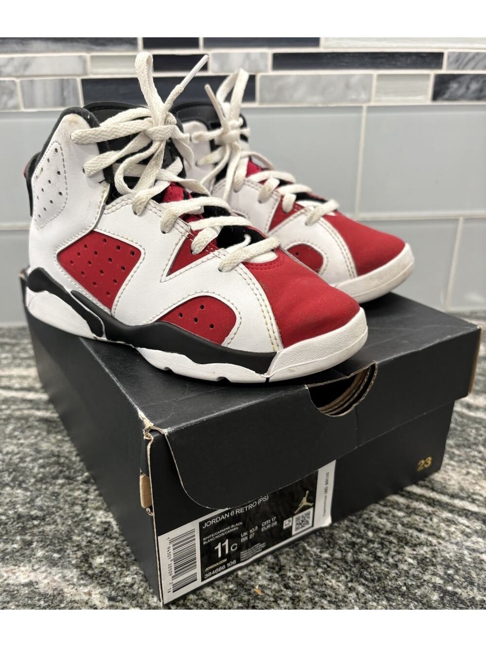Jordan Retro 6 Trainers Kids Size 11C